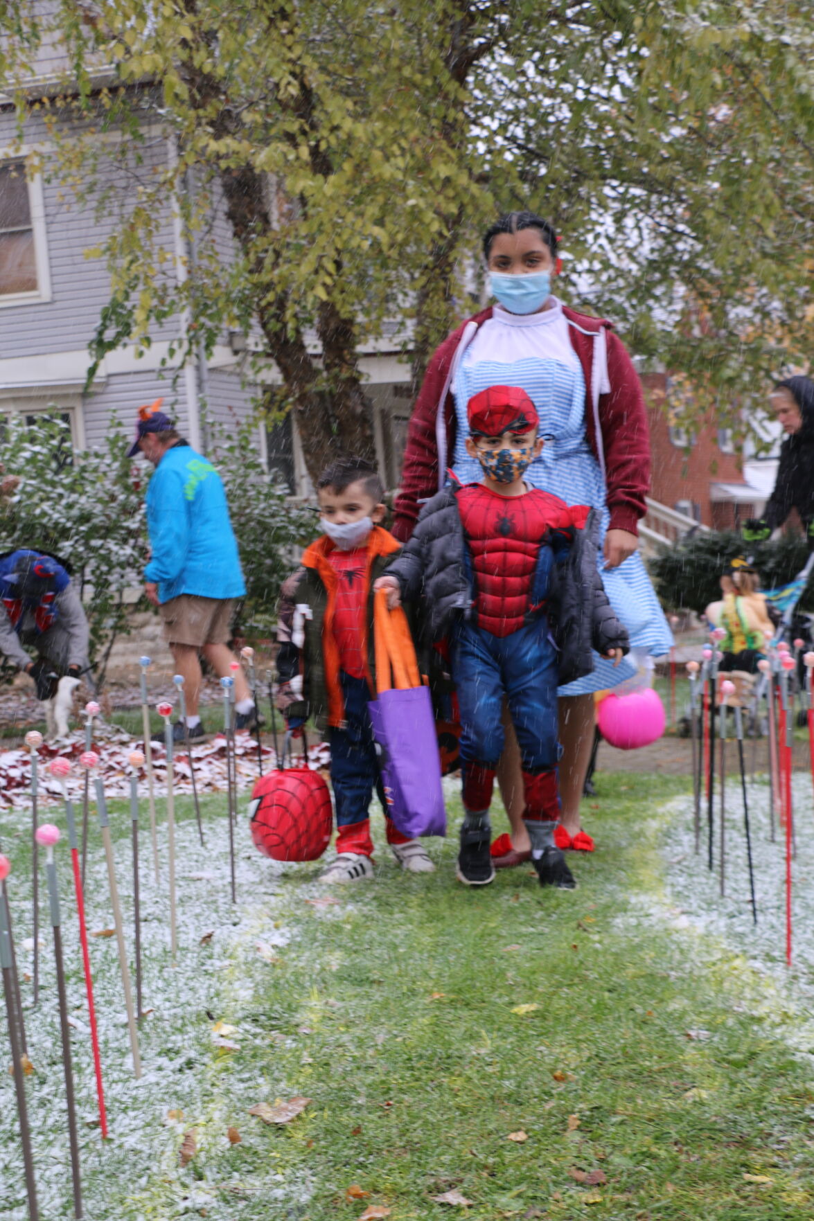 Trick-or-treating mask Editorial